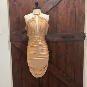 💕Ruched blush/rose gold dress 💕